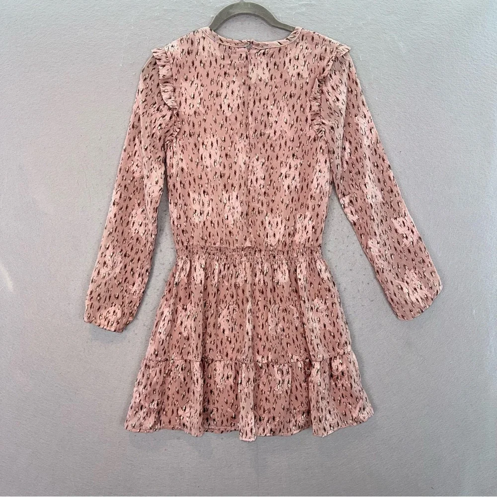 Imoga‎ - NWT big girls Mindy Ruffle mini dress long sleeve elastic waist pink 12